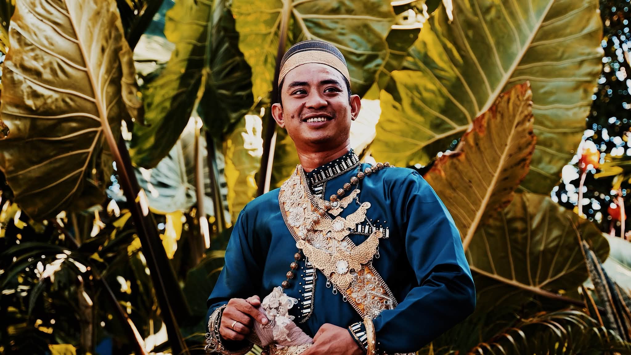 A man in traditional royal dress