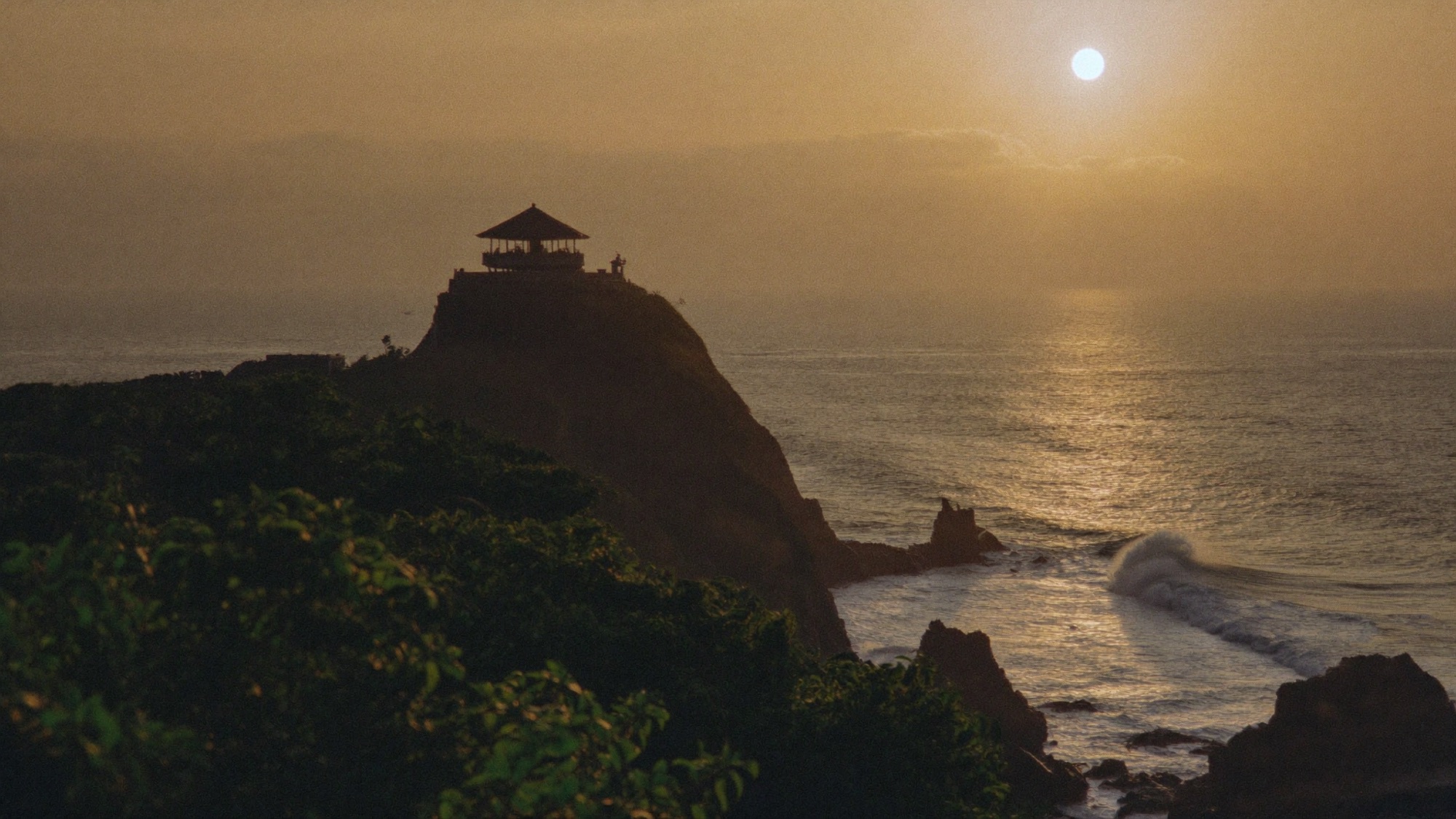 The Uluwatu temple at sunset